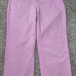 Pink Wide-Leg Pants